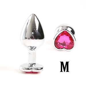 Jouets sexuels pour adultes en acier inoxydable, plusieurs couleurs, en forme <span class=keywords><strong>de</strong></span> cœur, <span class=keywords><strong>plug</strong></span> métallique, <span class=keywords><strong>anal</strong></span> - Product Image 3