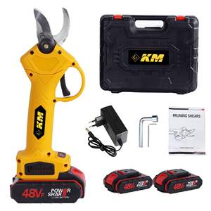 กรรไกรตัดกิ่งไฟฟ้า Km Power Shears 48V แบบไร้สาย ชาร์จไฟได้ แบตเตอรี่ลิเธียม ตัดได้สองด้าน สำหรับกิ่งไม้ขนาดใหญ่และต้นไม้ผลไม้ - Product Image 3