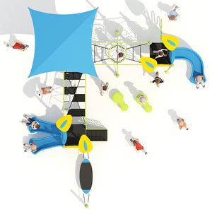 Nouveau ensemble de terrain de jeux d'extérieur avec toboggan, pour enfants, extérieur, équipement commercial, vente en gros, - Product Image 3