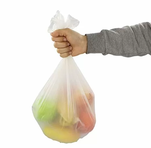 Nouveaux fabricants vente directe personnalisé plat en plastique sac à provisions portable sur rouleau - Product Image 1