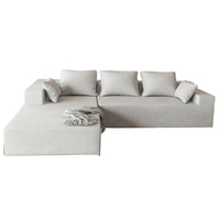 SAIEN 8-teiliges Modulares Sofa-Set im Modernen Design Weiße Kombinationscouch für Wohnzimmer, Fitnessraum, Keller I/L-förmiges Schlafsofa