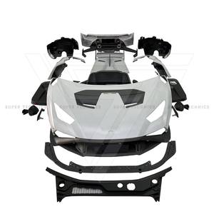 Kit d'assemblage de voiture pour <span class=keywords><strong>Lambo</strong></span> <span class=keywords><strong>Huracan</strong></span> LP580 LP610-4 <span class=keywords><strong>EVO</strong></span> 2014-2022 Kits de carrosserie en fibre de carbone demi-sec Style STO - Product Image 1