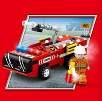 Blocs de construction ABS personnalisés OEM, petite taille, échelle 1:72, thème transport, jouet éducatif DIY STEM, sans BPA, pour enfants