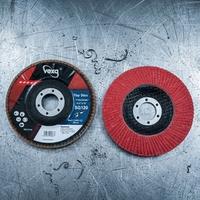 120er Körnung Fächerscheibe 115mm Geeignet für Edelstahl-Polieren, Entgraten und Allgemeine Oberflächenvorbereitung