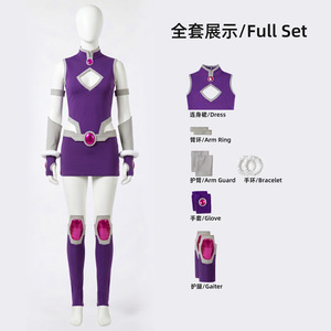 Disfraz de Cosplay de Raven de Teen Titans, Conjunto Completo Morado para Mujer, Disfraz de Anime para Juego de Roles, Fiesta de Halloween, Primavera 2026 - Product Image 5