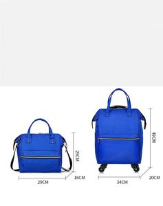 กระเป๋าเดินทางแบบล้อลาก 2 in 1 ผ้า Oxford น้ำหนักเบา พิมพ์โลโก้ได้ ชุดกระเป๋าเป้สะพายหลังและกระเป๋าเดินทาง ล้อลากแบบ Universal - Product Image 3