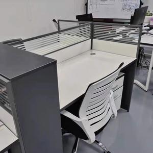 Modular Modern <b>Workstation</b> 4 Person Computer <b>Desk</b> Office Furniture Work Station - Product Image 6