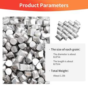 NOVI 1.1 libbra ASTM Standard grado 200 serie elevata purezza 99.6% alluminio grezzo granella lingotti mulino superficie tolleranza 1% - Product Image 5