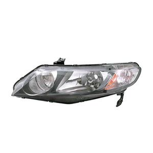 Faro Delantero para <span class=keywords><strong>Honda</strong></span> <span class=keywords><strong>Civic</strong></span> Sedán 2006-2008 con Carcasa Negra 33101SNAA02 HO2503125 Sistemas de Iluminación Automotriz Lámpara Frontal Partes de Vehículo - Product Image 2
