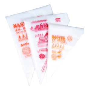 أطراف تزيين المعجنات بفوهة كريم لتزيين الفوندان ، يمكن التخلص منها في الكعكة ، حجم كبير - Product Image 1