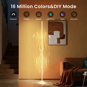 Crystal Floor Lamp, Smart RGB <b>Corner</b> <b>Light</b> with APP & Remote Control, Color Changing Dynamic Lighting for Home - Product Image 3