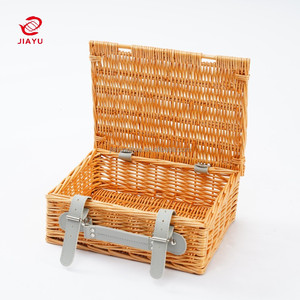 JY Panier de luxe en bois en <span class=keywords><strong>osier</strong></span> pour la nourriture et les cadeaux Eid Festival Boîte de <span class=keywords><strong>rangement</strong></span> pour costumes et valises - Product Image 2