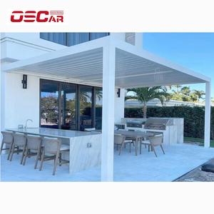 Panneau de toit Ory Lattes réglables Pergola bioclimatique Jardin Patio Cour Persienne étanche à la pluie Gazebo en aluminium Pergola alternative - Product Image 2