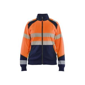 BLAKLADER - 350825285389XXXL Sudadera Hi-Vis para Mujer con cremallera Naranja/Azul marino-EAN 7330509933640 ROPA DE TRABAJO DE LA HI-VIS - Product Image 5