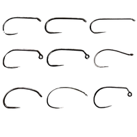 Hameçons de pêche Eupheng Competition sans ardillon en acier haute teneur en carbone pour montage de mouches E10 – Mouches sèches, humides, nymphes, streamers, nymphes tchèques
