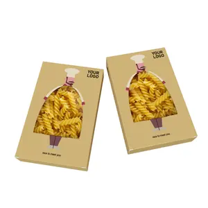 New Design Pasta Noddles Kraft Paper Packaging Box With Window