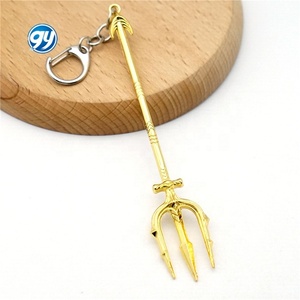 Aquaman Trident arma colgante arpón llavero de Metal Regalo de Cumpleaños Dropshipping - Product Image 3