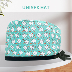 Enfermería Enfermeras quirúrgicas Gorras para el cabello Sombrero para veterinarios de cabello largo Enfermera Doctor Gorros quirúrgicos Exfoliante con cinta de pajarita ajustable - Product Image 2