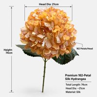 Bunga Hydrangea Buatan Sutra Imitasi Realistis Ukuran Besar, Langsung dari Pabrik, Ramah Lingkungan, Kualitas Tinggi, Dekorasi Rumah/Pernikahan Indoor/Outdoor