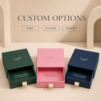 Boîte cadeau rigide rose personnalisée avec logo, prix de gros, estampage à chaud argenté, boîte d'emballage coulissante en papier pour petites entreprises