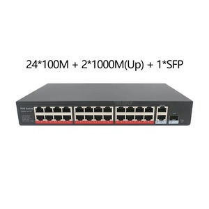 24 Port POE <b>Switch</b> 802.3af/at 24*1000Mbps+2*1000Mbps Uplink RJ45+2*SFP Gigabit Rack <b>Network</b> <b>Switch</b> 48V 400W Ethernet <b>Switch</b> - Product Image 3