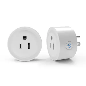 Großhandel 10A Wireless Smart Power Plug Energie monitor Alexa Sprach steuerung Tuya US Mini WiFi Smart Plug-Buchse für Smart Home