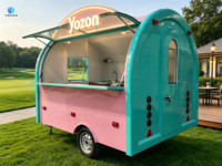Truk Makanan Keliling Mini Beratap Lengkung Dilengkapi Penuh dengan Desain Modern untuk Apartemen, Hotel, Pasar & Taman