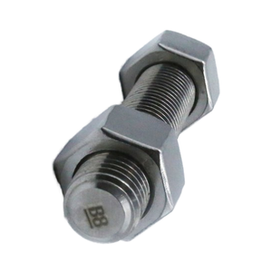 Baja tahan karat <span class=keywords><strong>B8</strong></span> ASTM <span class=keywords><strong>A320</strong></span> baut kancing berulir penuh dengan akhir polos - Product Image 1