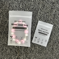 Pochettes refermables en CPE mat anti-oxydation en forme d'os pour bijoux en argent 925, colliers et bagues