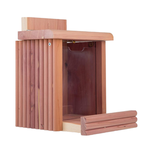 Milieuvriendelijke Ceder Eekhoorn Snacker <span class=keywords><strong>Feeder</strong></span> 2.75 Lb Capaciteit Massief Patroon Houten Kom Kleine Dieren Huisdieren Kommen Feeders Waterdicht - Product Image 1