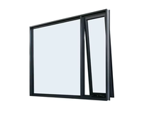 Ventanas Abatibles y Oscilobatientes de Aleación de Aluminio Personalizadas DEEZON, Doble Vidrio, Calificadas por Energy Star, para Baño, con Mosquitera Retráctil