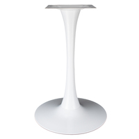 Base de Mesa Tulipán de Metal y Hierro, Estilo Nórdico Moderno, Redonda, Resistente, para Bar, Restaurante, Cafetería, Bistro, Muebles de Lujo