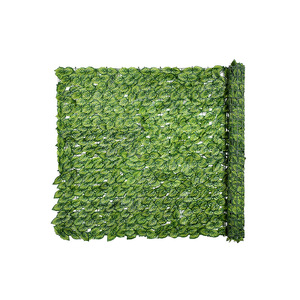 Artificial Green Leaf Hedge Fence Roll 0.5m x 0.5m to 1m x 3m Silk Plant <b>Vine</b> Decoration for Home Balcony Courtyard Ceiling - Product Image 1