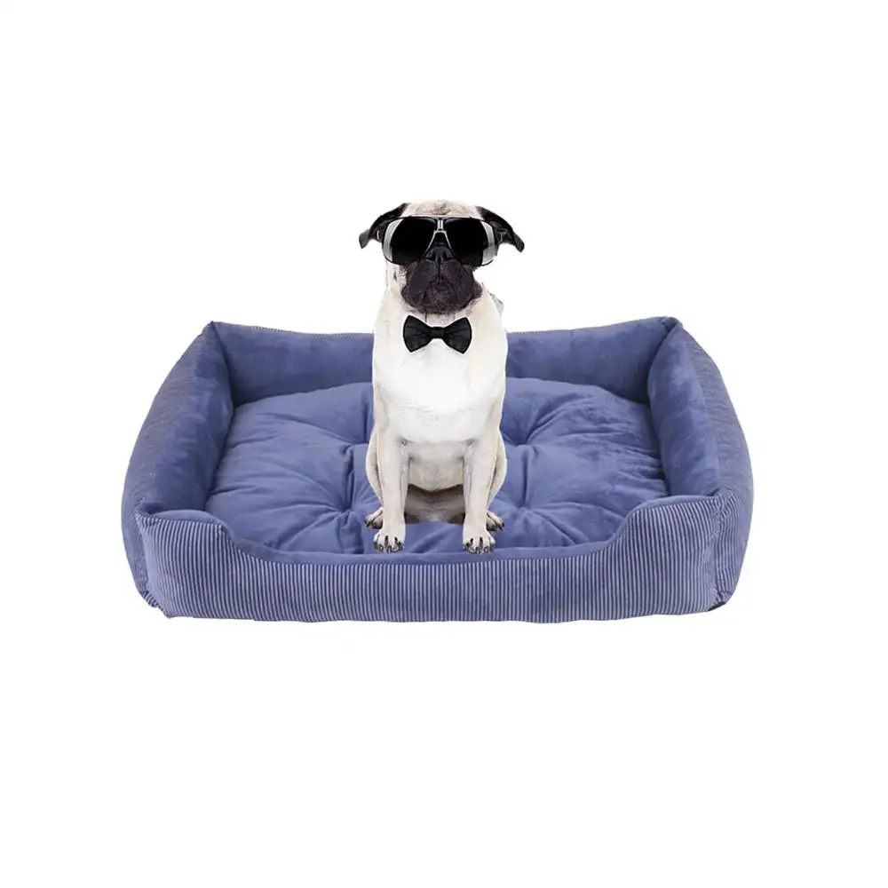 Fabrika sıcak satış rahat köpek yatağı dikdörtgen Pet yatak çıkarılabilir yatak her türlü hayvan için