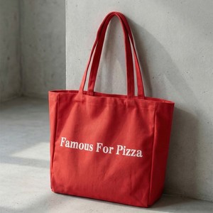 Red Lettered <b>Canvas</b> Tote <b>Bag</b> <b>Large</b>-Capacity Street Fashion Shoulder <b>Bag</b> Simple Women's <b>Canvas</b> <b>Bags</b> - Product Image 3