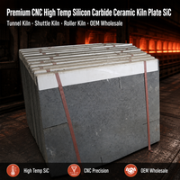 Plaque de four en carbure de silicium céramique haute température CNC de qualité supérieure SiC pour fours à tunnel, fours à navette, fours à rouleaux – Vente en gros OEM