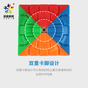 Yuxin 5x5 Rubik's <b>Cube</b> Solid Color Smooth <b>Magic</b> Puzzle For Teens Unisex Toy - Product Image 5