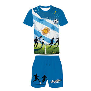 Nuevo Diseño de Uniformes Deportivos de Fútbol con Cuello en V, Transpirables, de Secado Rápido, de Poliéster y Algodón, Antibacterianos y Resistentes al Agua - Product Image 4