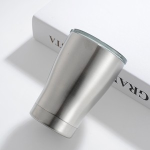 Venta inoxidable de calidad alimentaria niños taza con tapa de doble pared aislado al vacío de vidrio de vino de 10oz de vaso - Product Image 1