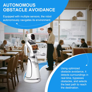 Robot de livraison <span class=keywords><strong>Mars</strong></span> Delivery Robot : Guide de navigation automatique interactif intelligent pour bureaux, musées, réception et accueil - Product Image 5