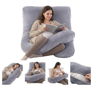 Oreiller de <span class=keywords><strong>grossesse</strong></span> en forme de G, oreiller de maternité pour le corps entier, pour dormir sur le côté, soutien du dos et du ventre, avec housse amovible et lavable - Product Image 1