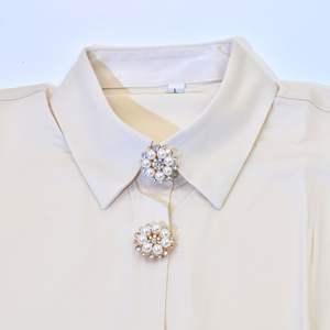 JFRB095 مجوهرات زهور-أزرار أكمام سيليكون مطاط-بدء دفع من أجل قمصان النساء - Product Image 5