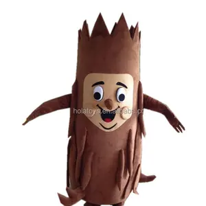 Hola marrón árboles adultos traje/traje de la mascota