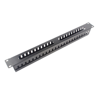Gestion de câbles en rack métallique 1U/2U avec capuchon pour accessoires de baie réseau