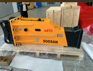 SOOSAN SB70 TIPO DE CAJA Martillo hidráulico disponible características estándar manguera de cincel Caja de Herramientas cilindro de nitrógeno doce meses de garantía - Product Image 5