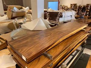 صناعة رخيصة بسعر المصنع ، حافة حية من خشب الجوز الصلب ، مطعم خشبي من الأعلى - Product Image 3