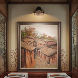 Zhangjiajie Tujia Ethnic Style Sandstone Painting Home Decor Ornament Featuring Scenery Artwork <strong>Canvas</strong> Frame <strong>Large</strong> Size Wall <strong>Art</strong> - Product Image 5