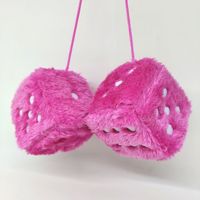 Boneka Dadu Plush Super Laris dengan Isian Kapas PP, Gantungan Kubus Mainan Plush, Boneka Hiasan Tas Ransel, Hiasan Dinding Mobil