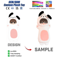 Poupée en coton anime personnalisée, jouet en peluche, figurine kawaii rembourrée avec tenue, boîte mystère, vente en gros, collection de cadeaux OEM