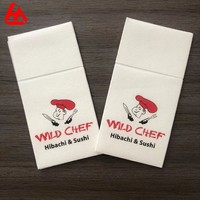Serviettes de table jetables en papier Airlaid doux, logo personnalisé, taille et couleur, hygiéniques, pour restaurants, traiteurs et événements